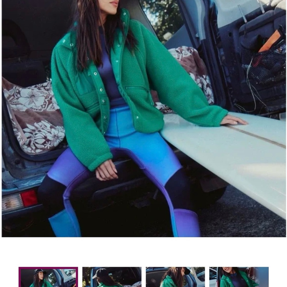 Hit the slopes by Free People NWT Green Glow